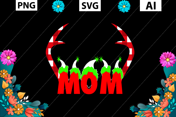 Christmas T Shirt Design, MOM: Graphics for Crafts