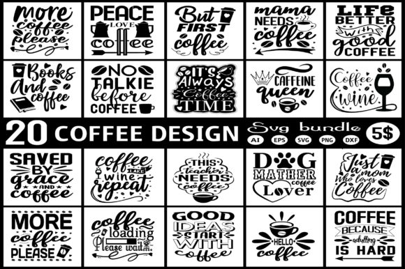 Coffee SVG Bundle Graphic