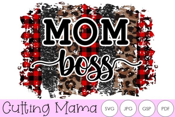Mom Boss Sublimation Buffalo Leopard Graphics