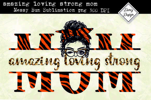 Mom Leopard Sublimation Design Png File